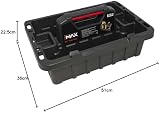Hilka MTT20 20-Inch Tote Tray Black Tool Organizer with 2 Deep & 2 Side view 2