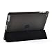 Afranker Ipad 2 / 3 / 4 Slim-Fit Folio Smart Four Fold Case Cover with Back Case With Afranker Cleaning Cloth Black