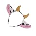 TOYMYTOY Cartoon Dairy Cow Ears and Horns Design Headband Hairhoop Hair Accessiores for Party Show Performance