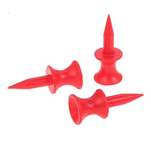 Tee Da Golf In Plastica Infrangibile - 100 Pezzi 31mm Rosso | Per Allenamento Professionale - Foto 3