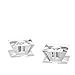 Glass Taper Candle Holders - Clear Glass, Square Modern Design, 1.5