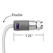 Mediabridge™ Coaxial Cable (1.5 Feet) with F-Male Connectors – Dual Shielded - Flex Series - Digital Audio/Video Cable - White - (Part# CJ01-MWF-N1)
