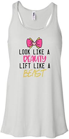 Look Like A Beauty Lift Like A Beast Women Tank Top, Funny Tank Top, With Saying, Graphic