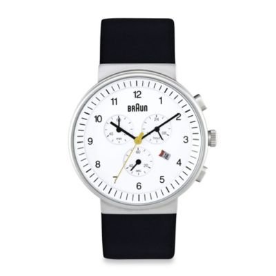 Braun Classic Men's Chronograph Watch In White