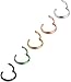 FIBO STEEL 16G 2-5PCS Stainless Steel Septum Piercing Nose Ring Hoop Earring Piercing