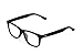 Small Square Wayfarer Nerd Glasses Thin Frame Clear Lens Optical Quality - Black Frame (Black)
