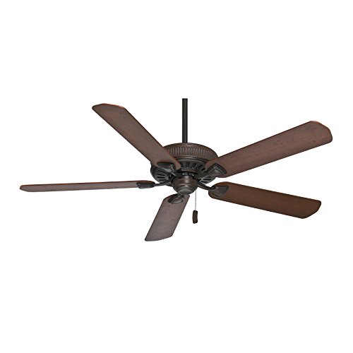Casablanca 60 in. Traditional Ceiling Fan in Brushed Cocoa with Dark Walnut Veneer Blades (Certified Refurbished)