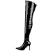 Funtasma by Pleaser Women's Lust-3000 Boot,Black Str Patent,9 M