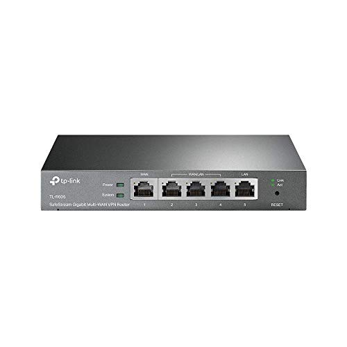TP-Link ER605 | Multi-WAN Wired VPN Router | Up to 4 Gigabit WAN Ports | SPI Firewall SMB Router | Omada SDN Integrated…