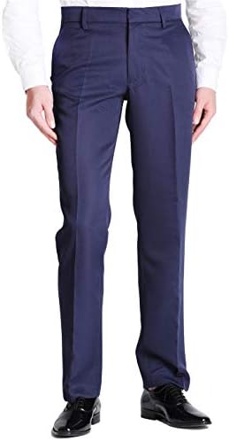Vero Viva Men's Formal Smart Casual Work Trousers Fit Straight Pants Pocket
