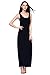 HIKA Women's Fashion Sleeveless Casual Long Maxi Tank Dress Small Black