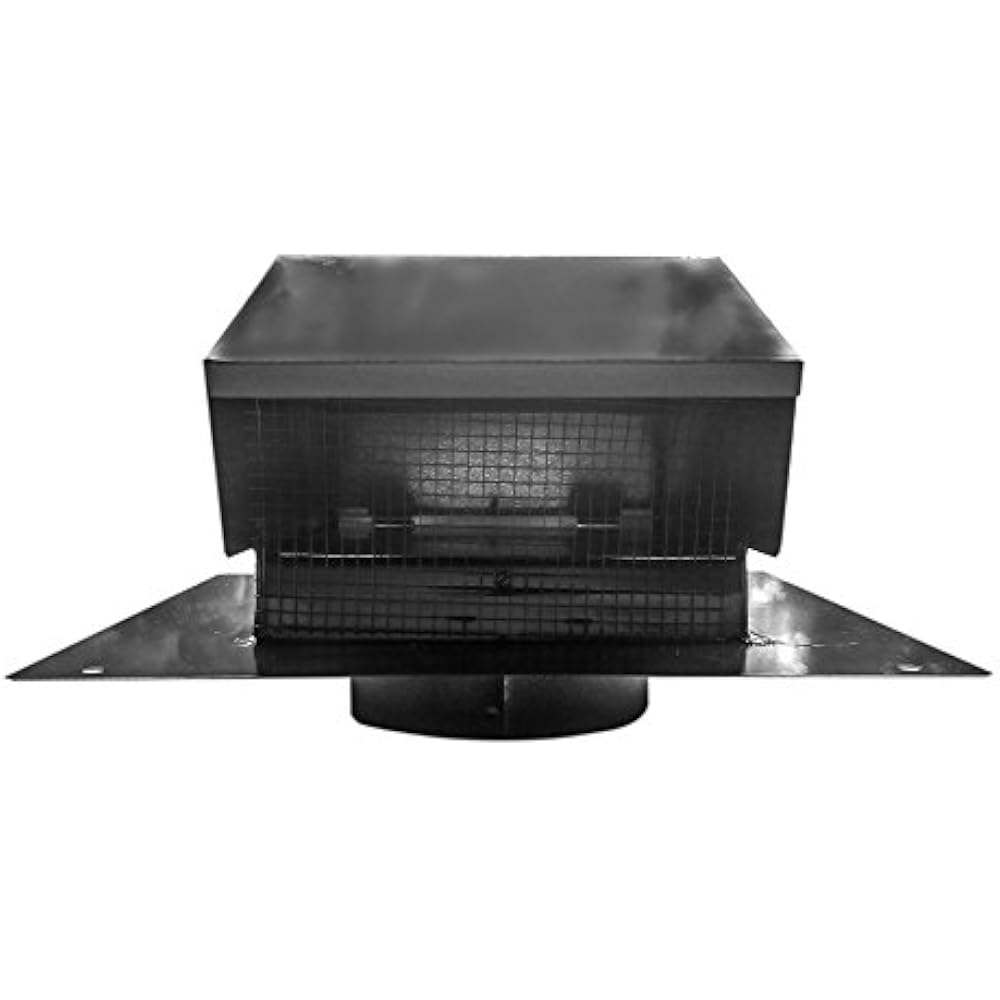 Builder&39s Best 012633 Galvanized Steel Roof Vent Cap With Removable