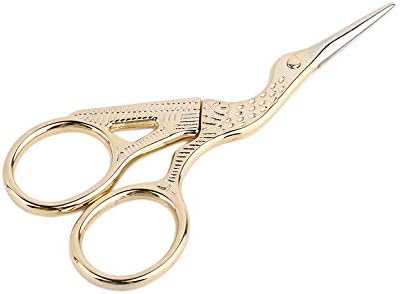 Professional Stainless Steel Vintage Classic Embroidery Scissors Nail Art Stork Crane Bird Scissors Cutters Styling Tools