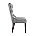 Dorel Living Clairborne Upholstered dining chair, set of 2, Gray