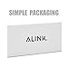 ALINK Green Bamboo Print Paper Straws, Biodegradable Party Drinking Straws, Pack of 100
