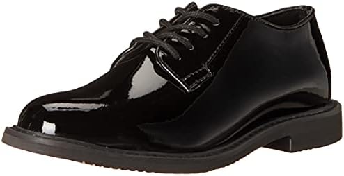 Amazon.com | Bates Men's Hi Gloss Uniform Oxford, Black, 7 M US