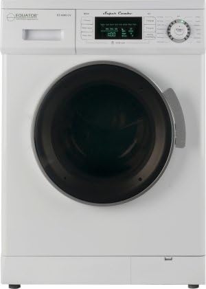 Equator EZ 4000 CV WHITE 24" Super Combo Single-unit Washer-Dryer with Self-Clean Child Lock Start/Pause Water & Energy Saver Delay Start 4 Adjustable Leveling Legs and Electronic Control Panel with LED Lights in