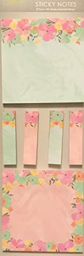 Garden Floral Decorative Sticky Task Notes Desk Accessory