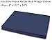 InteVision 400 Thread Count, 100% Egyptian Cotton Bed Wedge Pillowcase. Designed to Fit The InteVision Ortho Bed Wedge Pillow (8