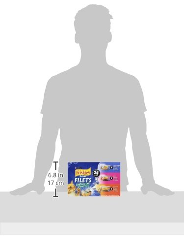 PURINA FRISKIES GRAVY WET CAT FOOD VARIETY PACK SEAFOOD PRIME FILETS FAVORITES – (PACK OF 24) 5.5 OZ. CANS