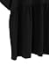SheIn Women's Oversized Round Neck Half Sleeve Solid Babydoll Blouse Top Large Black