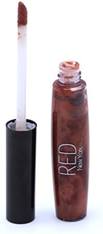 " Chocolate Bite" LIP GLOSS INTENSE - 0.27 Fluid Oz. (Container w/ Applicator) by 'RED NEW YORK' || Made in USA.|| Ultra Smooth, rich colored | Protection, Long lasting, Soft - NIB