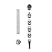 Aimeio Premium Skull Zinc Alloy Tabacco Pipe Detachable Cigarette Cigar Pipes with Lid,Easy to Clean,Best Gift for Men,Dad,Husband