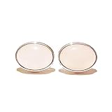 Rose Quartz Cabochon Cufflinks - Handmade