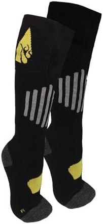 ActionHeat3.7V Rechargeable Heated Socks - Warm Socks with Heated Toes, Built-in Heating Panels