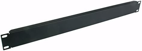 1U Solid Blank Panel | Premium Black | Steel | Flanged | Made in USA