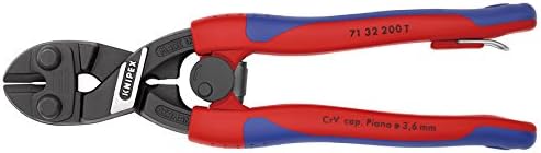 KNIPEX Cobolt Compact Bolt Cutter in Blister with Slim Multi-Component Grips, with Integrated Tether Attachment, 71 32 200 T BK - Image 3