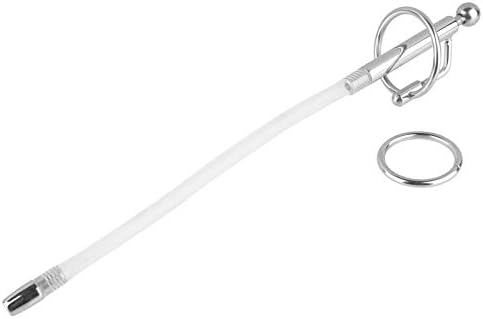 BlsesJoy 70-Stainless Steel Cathête/rs Sounds U-r-êthral D-il-ators Cathêters Male Chástity Device P-ê-NIS Plug Toys for Advanced &Beginner (Silver)