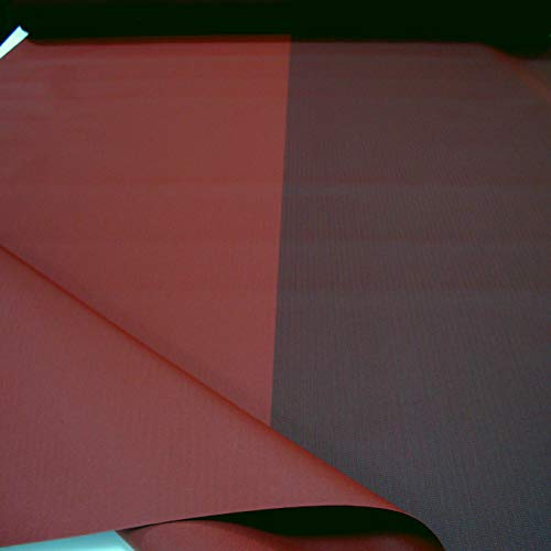 TOLKO Sonnenschutz Markisen-Stoffe für Terrassen-Überdachung Beschattung | mit UV-Schutz 50+ | Wasserdicht Extra Langlebig Kein Ausbleichen (Bordeaux Bicolor 150cm breit) – Bild 2