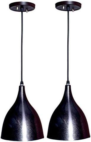 GENREE 60W Hanging Pendant Light For Ceiling, Greyish, Chonch