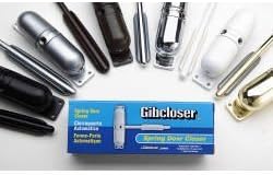 Gibcloser Surface Mounted Spring Door Closer - 23.5 x 16.5 x 3.5cm White Pre-Packed by Gibcloser