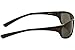 Nike Rabid Rectangular Sunglasses, Black/Grey Lens, One Size