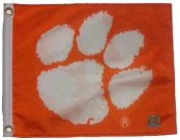 CLEMSON 11in.x15in. Flag with Grommets / Great for Boats or Golf Carts