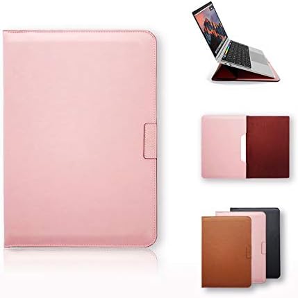 Vix and Fox Leather Sleeve Case For 12inchMacbook and 13.3 inch MacBook Pro with Retina Display, Laptop Case Bag (13.3 inch MacBook Pro, Vintage Pink)
