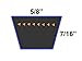 D&D PowerDrive 258-047 Sears or Roper or AYP Kevlar Replacement Belt, 1 Number of Band, Aramid