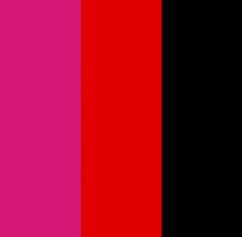 MICKEY & MINNIE 3 PACK SET OF PREMIUM QUALITY HEAT TRANSFER VINYL SHEETS 15" X 1 Foot (12 INCHES) BRIGHT RED, PINK, AND BLACK. PACK OF 3 12X15 HTV VINYL IRON ON SHEETS