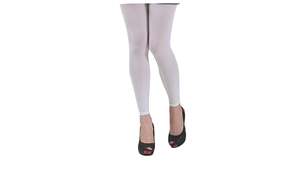 White Colour Women 80 Denier Footless 