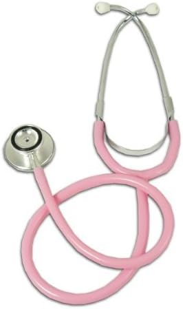 Dual head pink (bell & diaphragm) stethoscope by Walkhigh Mountaineering