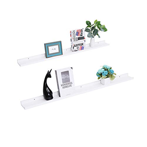 image for love furniture Set of 2 Picture Ledge Floating Frame Shelves Wall Shel