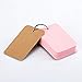 BinaryABC Study Cards, Mini Blank Flash Cards,Multicolor Card Kraft Paper with Metal Binder Ring,250 Pieces 5 Color (Random Color)