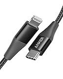 Anker iPhone 11 Charger, USB C to Lightning Cable [3ft Apple Mfi Certified] Powerline+ II Nylon Braided Cable for iPhone 11/11 Pro/11 Pro Max/X/XS/XR/XS Max/8/8 Plus, Supports Power Delivery
