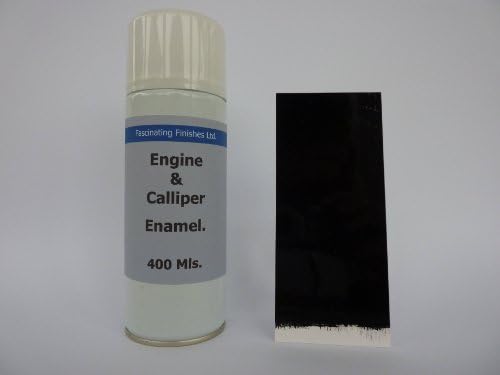 2 x 400ml Aerosol Jet Black Heat Resistant Gloss Brake Caliper &amp; Engine Paint by Fascinating Finishes Ltd