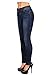 Wax Denim Women's Juniors Basic Stretchy Fit Skinny Jeans (9, Dark Denim)