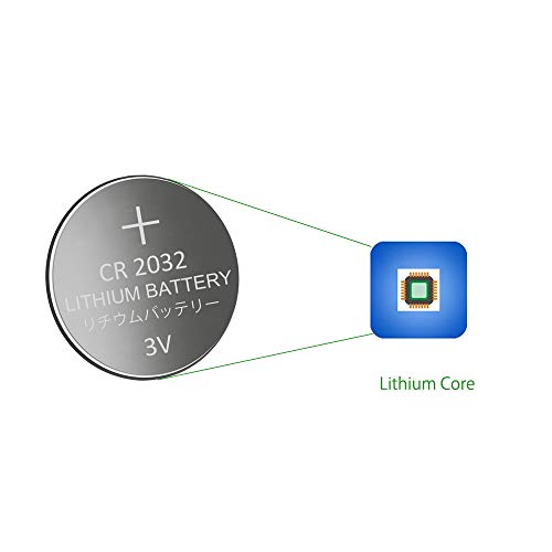 MJKAA ECR2032 3V Lithium Coin Cell Battery CR2032 (100 Pack)