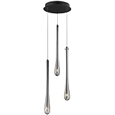 ET2 Stillo - 4.5W 3 LED Pendant-18 Inches Tall and 10 Inches Wide-Black Finish