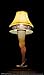 Window Poster Christmas Leg Lamp by WOWindows USA-Made Decoration Includes 1 Reusable 34.5